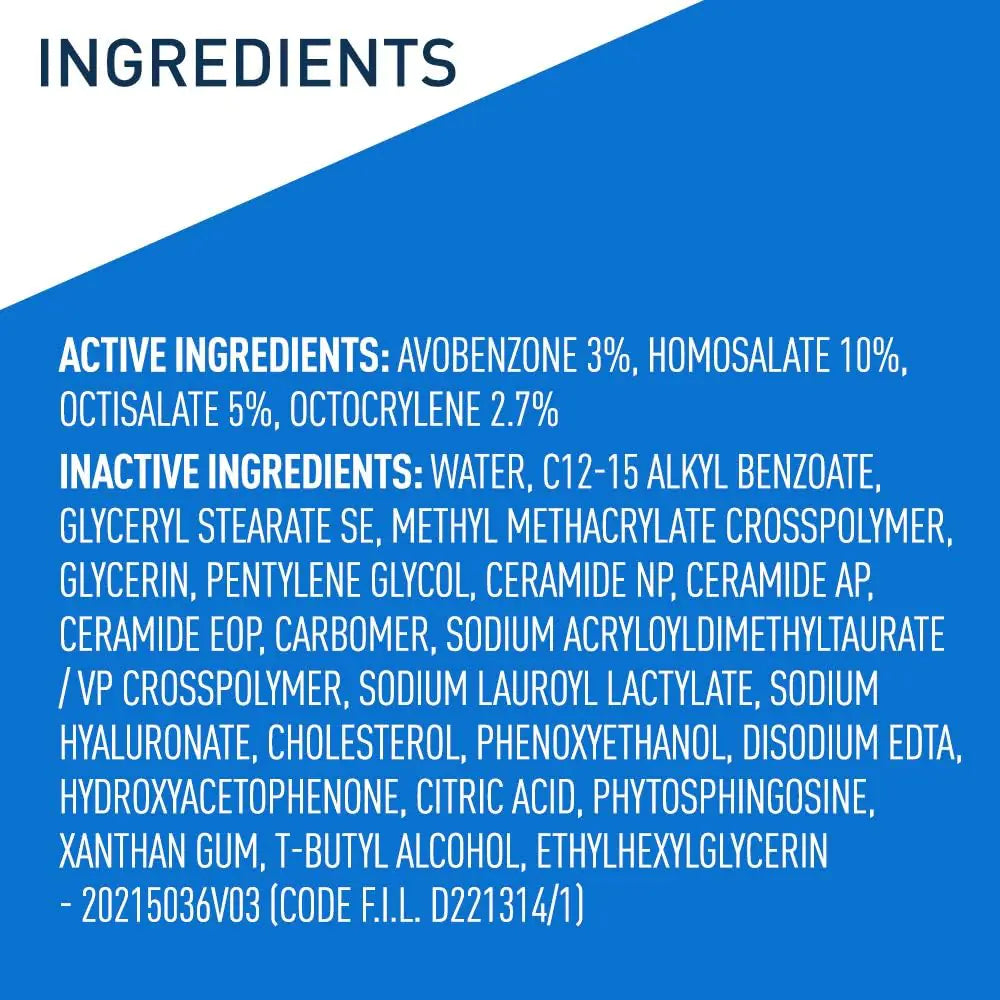 CeraVe Lozione idratante ultraleggera con SPF 30| Idratante quotidiano per il viso con SPF | Formulato con acido ialuronico e ceramidi | SPF ad ampio spettro | Senza olio | Finitura opaca | 1,7 once