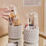 Rotating Makeup Brush Storage