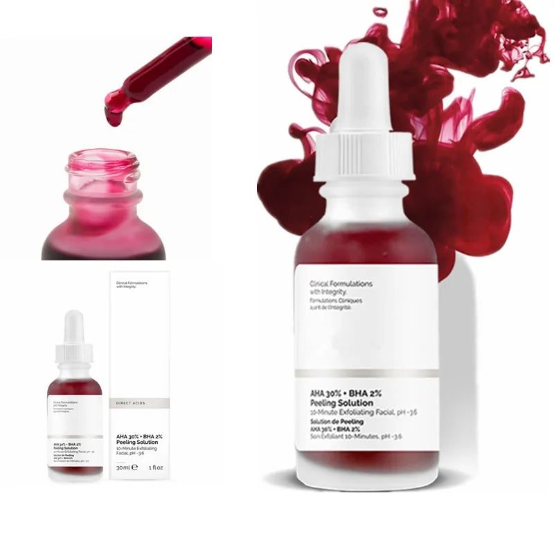 30ml AHA 30% + BHA 2% Soluzione peeling viso: Siero per la cura della pelle