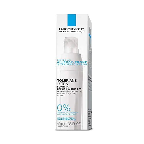 La Roche-Posay Toleriane Dermallergo Ultra Idratante viso lenitivo per pelli sensibili, crema viso idratante delicata per pelli secche, la confezione può variare, precedentemente Toleriane Ultra