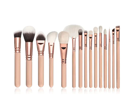 Pink Makeup Brushes Set