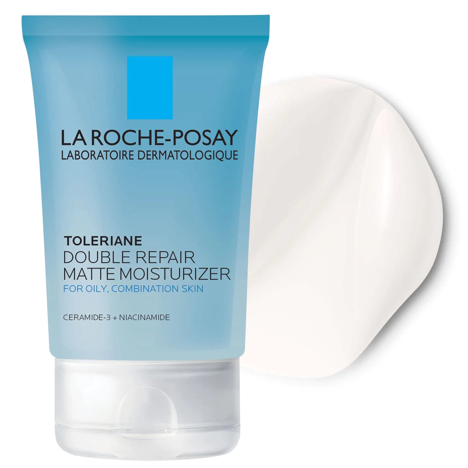 La Roche-Posay Toleriane Double Repair Matte Daily Face Moisturizer, per la pelle grassa con ceramide e niacinamide per tutte le tonalità della pelle, senza olio, non comedogenico 2,54 fl oz (confezione da 1)