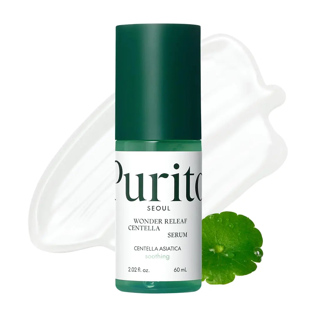 Siero PURITO Centella, Centella coreana, per tutti i tipi di pelle, fiala, lenitiva, calmante, siero viso per il viso, vegano e cruelty-free, cura della pelle coreana, 60ml 2fl.oz profumato