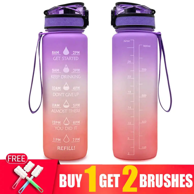 Transparent Flask Water Bottle