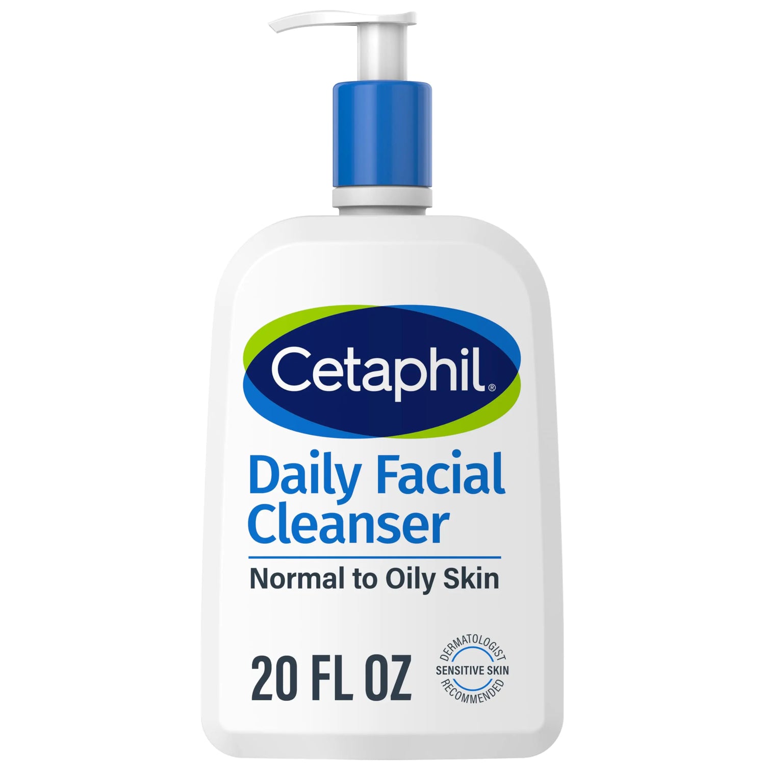 Cetaphil Face Wash, detergente viso quotidiano per pelli sensibili, da miste a oleose, NUOVO 20 once, schiuma delicata, senza sapone, ipoallergenico NUOVO 20 once