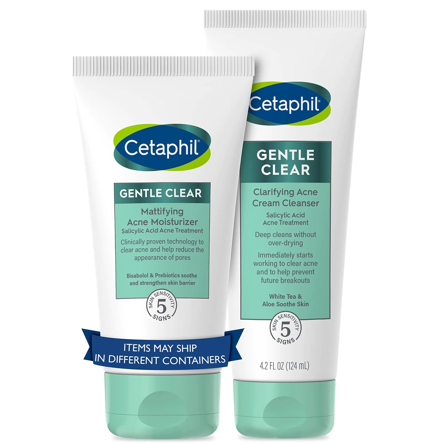 Cetaphil Acne Clearing Bundle NUOVO pacchetto delicato trasparente