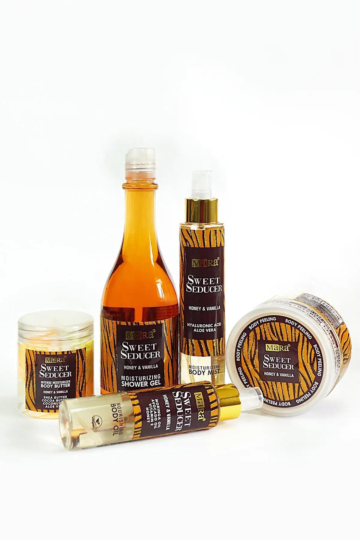 Mara Sweet Seducer Honey Vanilla Set da 5 pezzi per la cura del corpo e della pelle