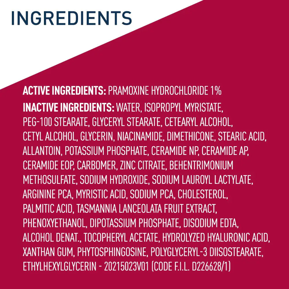 CeraVe Lozione idratante antiprurito con cloridrato di pramoxina | Allevia il prurito con irritazioni cutanee minori, allevia le scottature solari, le morsi degli insetti | 8 once 8 fl oz (confezione da 1)