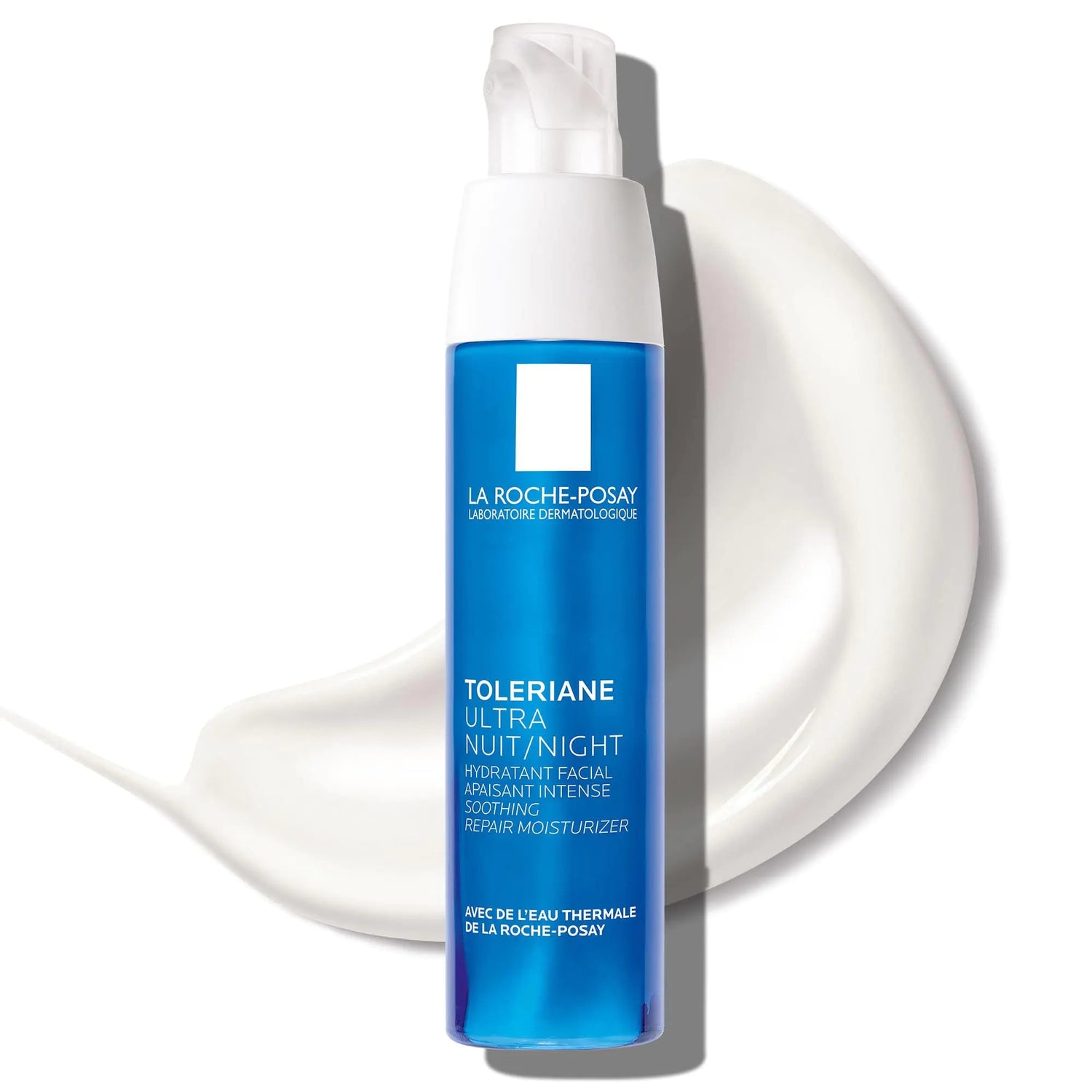 La Roche-Posay Toleriane Dermallergo Crema Notte per Viso Idratante Lenitivo Intenso con Vitamina E, Testato per Allergie, per Pelle Sensibili, Precedentemente Toleriane Ultra Night