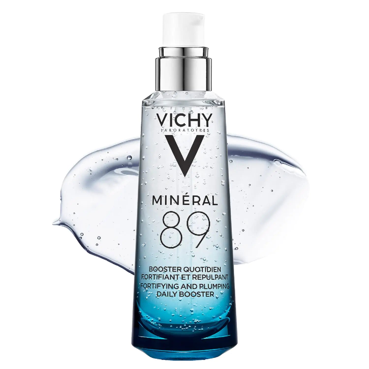 Vichy Mineral 89 Booster quotidiano per la pelle fortificante e idratante | Siero all’acido ialuronico puro per il viso | Rimpolpa e idrata | Ripara la barriera della pelle | Gel idratante leggero | Siero viso senza profumo e senza olio