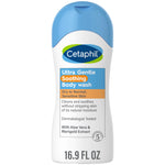 Cetaphil Ultra Gentle Refreshing Body Wash, per pelli secche e normali, sensibili, 16,9 once, con aloe vera, calendula, vitamina B5, ipoallergenico, senza profumo, dermatologicamente testato